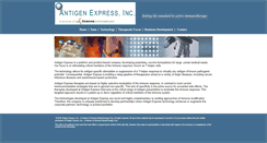 Desktop Screenshot of antigenexpress.com